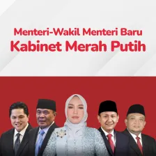 Menteri dan Wakil Menteri Baru Kabinet Merah Putih