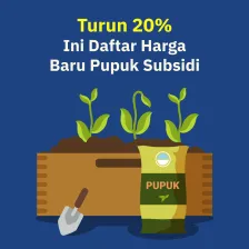 Harga Pupuk Subsidi Turun 20%