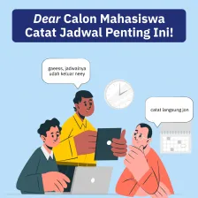 Dear Calon Mahasiswa, Catat Jadwal Penting Ini!
