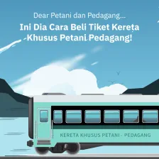 Cara Beli Tiket Kereta Khusus Petani Pedagang