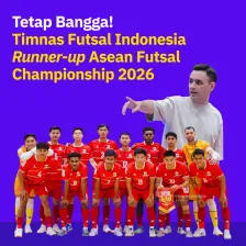 Timnas Futsal Indonesia Runner up Asean Futsal Championship 2026