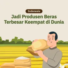 Indonesia Jadi Produsen Beras Terbesar Keempat di Dunia