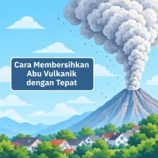 Cara Membersihkan Abu Vulkanik dengan Tepat