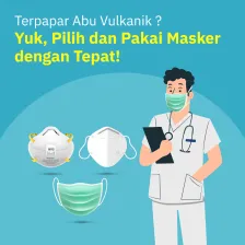 Terpapar Abu Vulkanik ? Yuk, Pilih dan Pakai Masker dengan Tepat